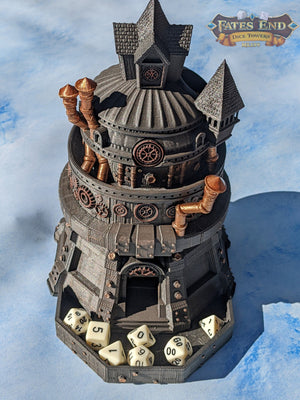 Artificer Class Steampunk 3D Printed Dice Tower