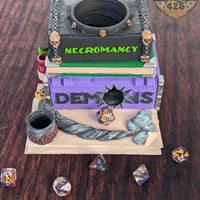 Warlock Spell Book 3D Printed Dice Tower