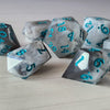 Blue Cloud Handmade Resin Dice Set