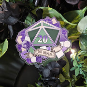 D20 Dice Gremlin - Glossy Sticker