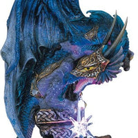 Blue Dragon On LED Pedestal