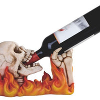 Skull with Flame Wine Rest