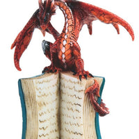 Red Dragon on an Open Book