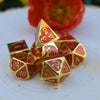 Lover's Heart Enamel Metal Dice Set