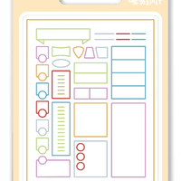 Sticker: Minimal Character Sheet Waterproof Die Cut