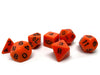 Orange Opaque Dice - 7 Piece Set