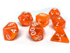 Orange Translucent Dice - 7 Piece Set