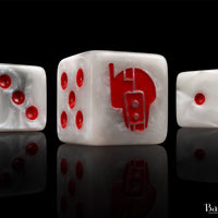 Robot Helm, White 16mm Dice