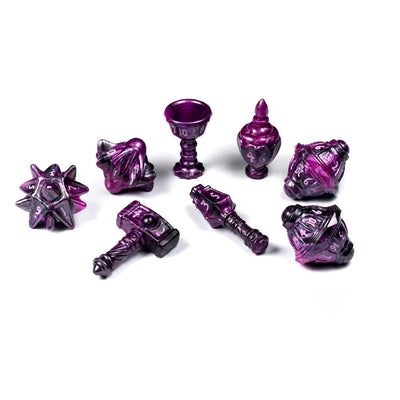 PolyHero Cleric 8 Dice Set - Vile Violet