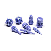 PolyHero Warrior 8 Dice Set - Ghost Knight