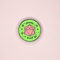 Chaotic Good Alignment Hard Enamel Pin