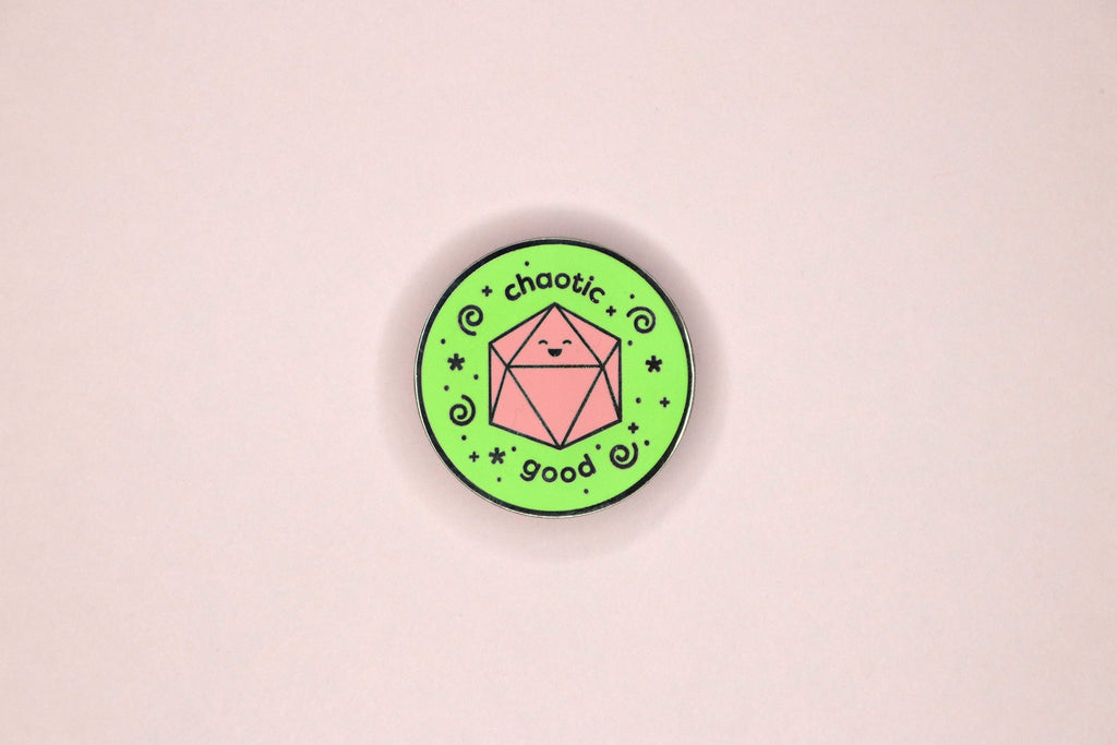 Chaotic Good Alignment Hard Enamel Pin