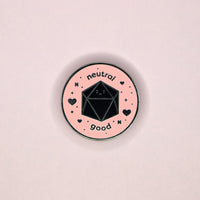 Neutral Good Alignment Hard Enamel Pin