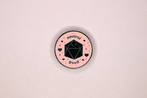 Neutral Good Alignment Hard Enamel Pin