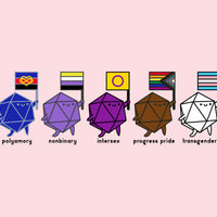 Pride Dice Buddies Enamel Pins