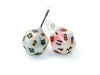 Chessex Dice:  Stud Earrings - Festive Circus Mini-Poly d20 Pair