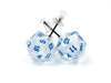 Chessex Dice: Stud Earrings - Borealis Icicle Mini-Poly d20 Pair