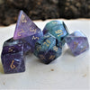 Purple Fluorite Stone Dice Set