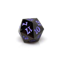 Gun Metal D20 - Signature Font -  Purple Font