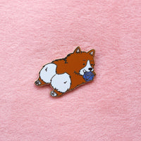 Corgi D20 Dice Buddy Enamel Pin