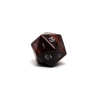 Red Tigers Eye D20 Dice - Elvenkind Font