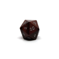 Red Tigers Eye D20 Dice - Elvenkind Font