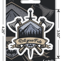 Sticker: Roll Your Fate Waterproof Die Cut