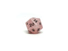 Stone D20 Dice - Rose Quartz - Signature Font