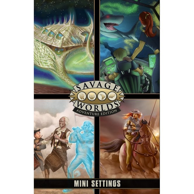 Savage Worlds RPG: Game Master Screen & Mini Settings