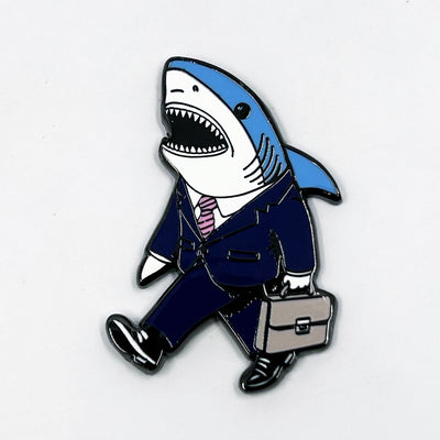 Business Shark Pin