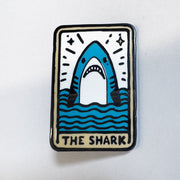 Shark Tarot Card Enamel Pin