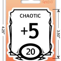 Sticker: Chaotic Stat Block Waterproof Die Cut