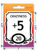 Sticker: Crazy Stat Block Waterproof Die Cut