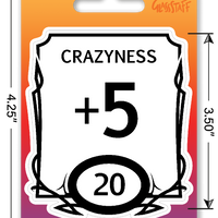 Sticker: Crazy Stat Block Waterproof Die Cut