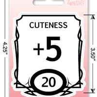 Sticker: Cute Stat Block Waterproof Die Cut