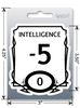 Sticker: Intelligence Stat Block Waterproof Die Cut