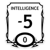 Sticker: Intelligence Stat Block Waterproof Die Cut