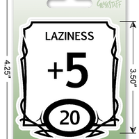 Sticker: Lazy Stat Block Waterproof Die Cut