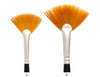 Trekell Golden Taklon Long Handle Artist Brushes - Synthetic Bristles for Acrylic and Oil Painting