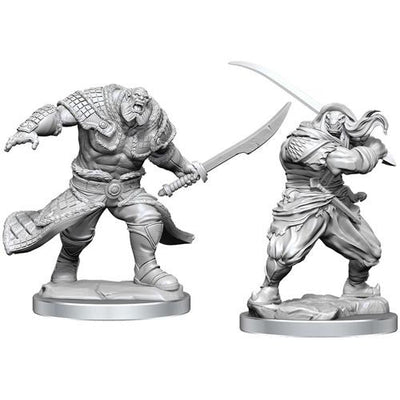 Magic: the Gathering - Unpainted Miniatures - Zurgo Helmsmasher & Unyielding Krumar