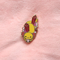 Crystal Axolotl Hard Enamel Pin